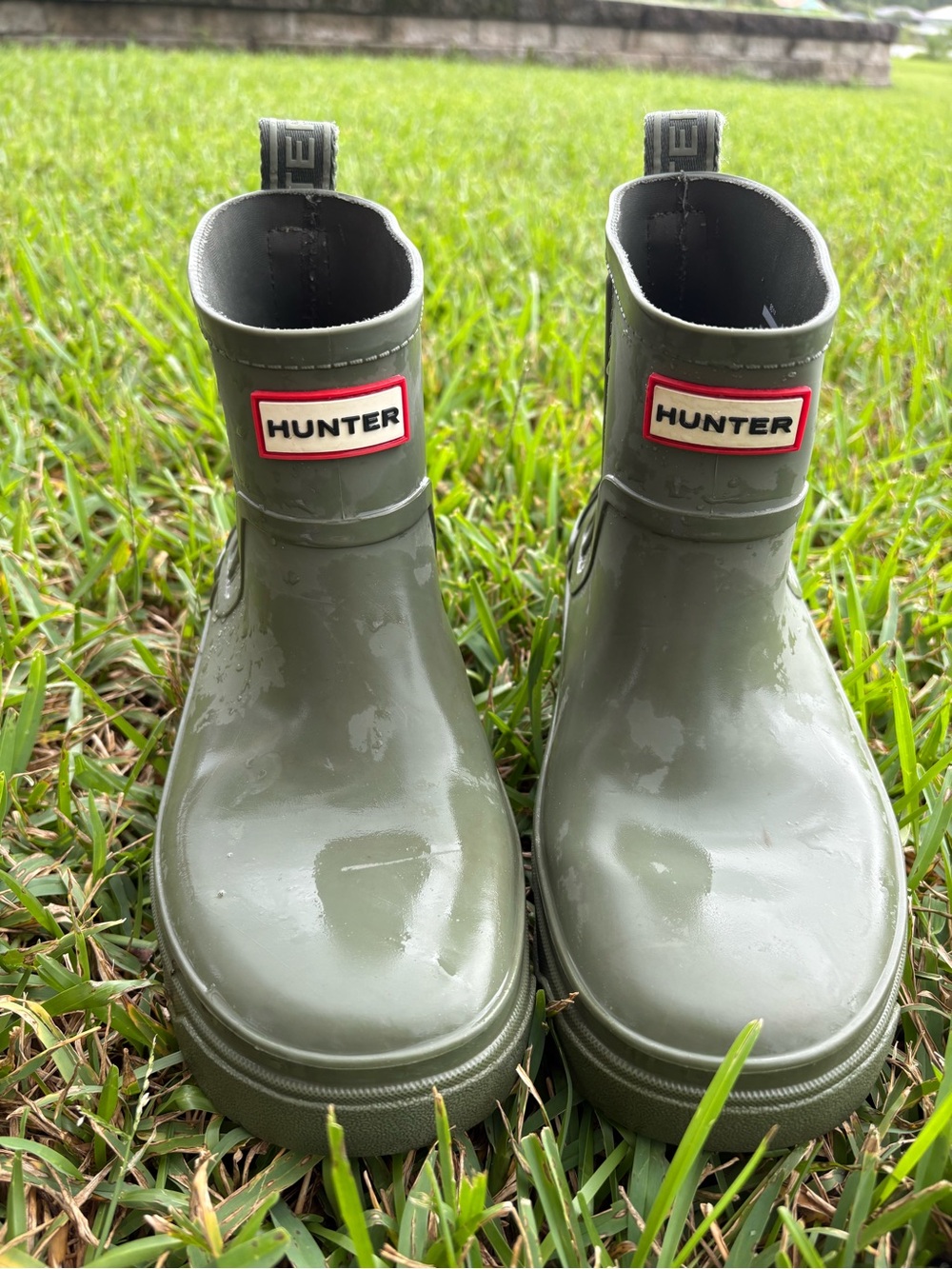 Hunter Women’s Olive Green Rain Boots